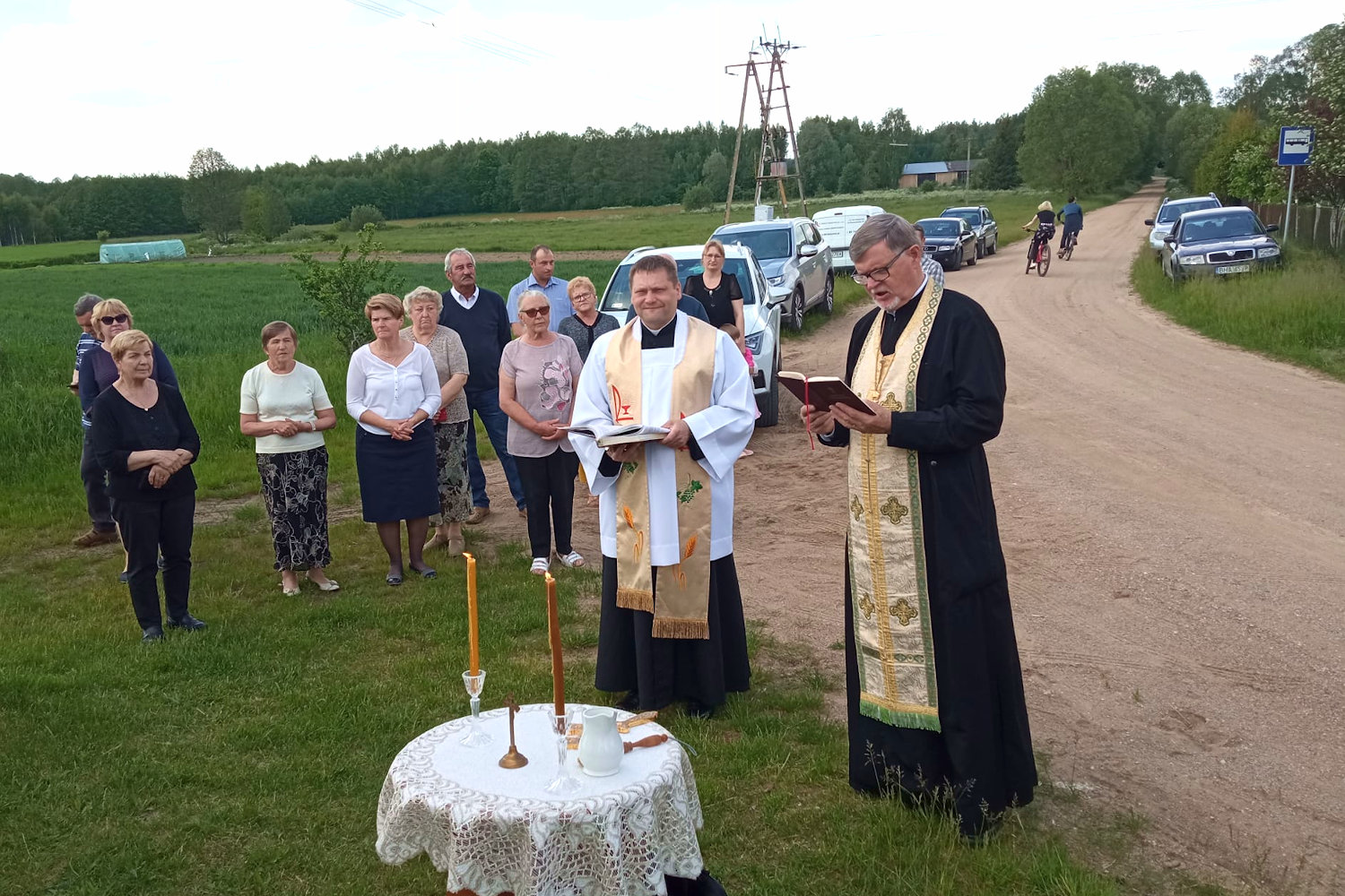 Poświecenie krzyży we wsi Bruszkowszczyzna