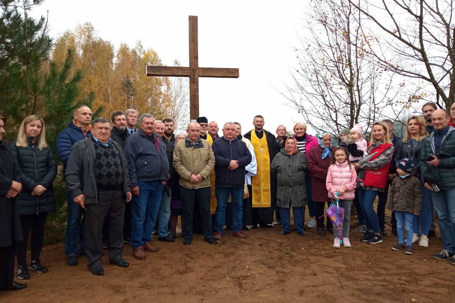 Poświęcenie krzyży we wsi Doratynka