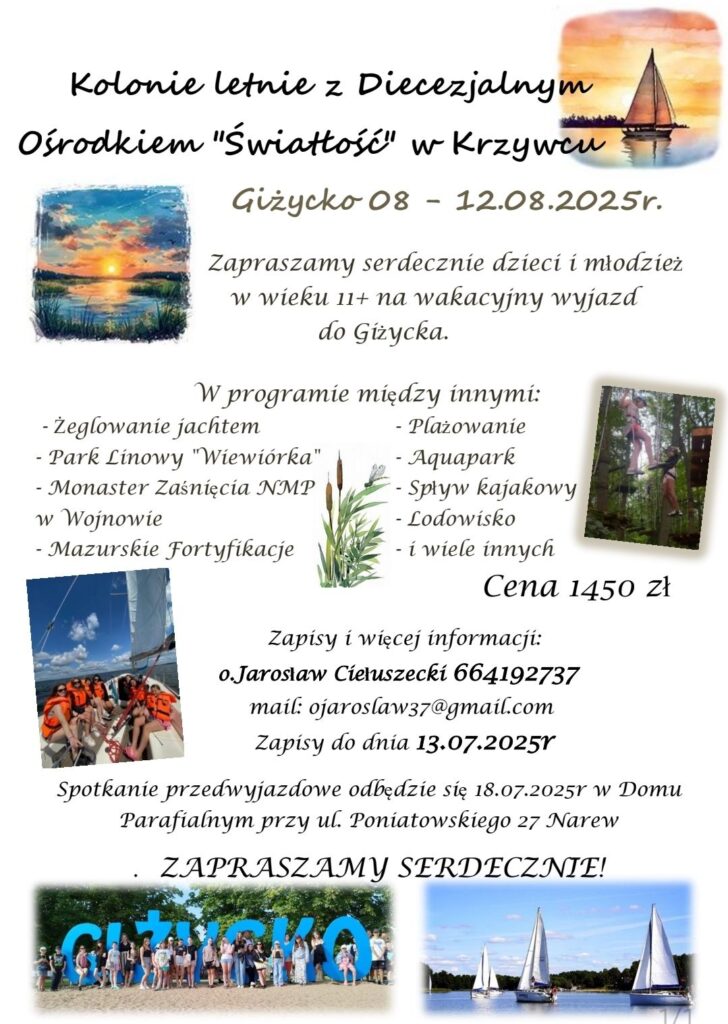 Letnie kolonie w Giżycku 2025