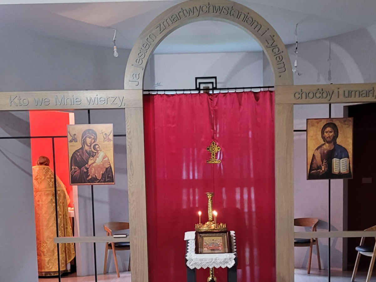 Boska Liturgia w Hospicjum w Makówce